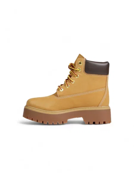 Timberland Šněrovací Kozačky Na Platformě Stone Street tmavě oranžová hnědé