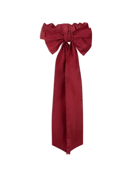 Remen Red(v) s mašnom crvena