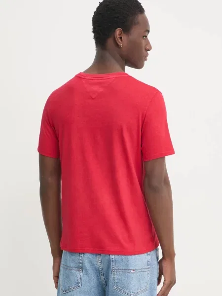 Tričko Tommy Jeans červená