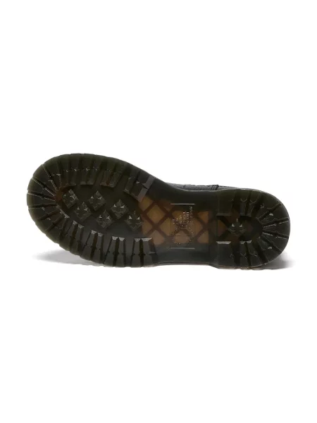 Кожаные утепленные ботинки Dr. Martens на платформе черные