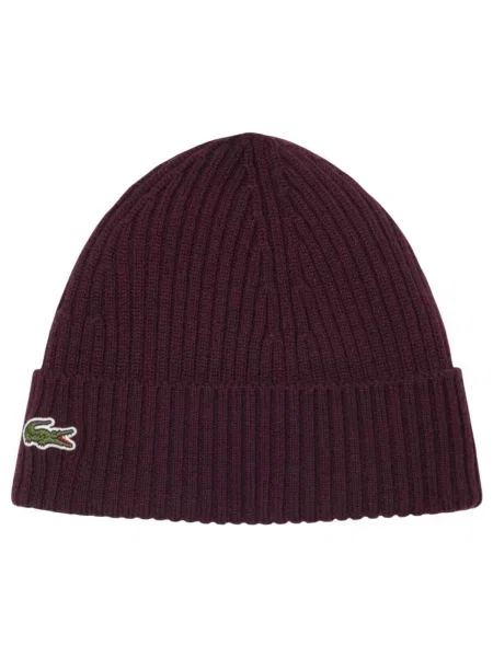 Čepice Lacoste Knitted Caps Oxalis Universal červený