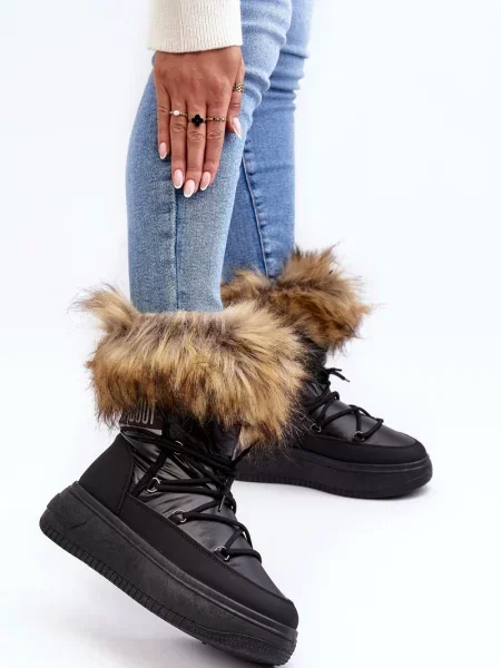 Čižmy Evento čierna