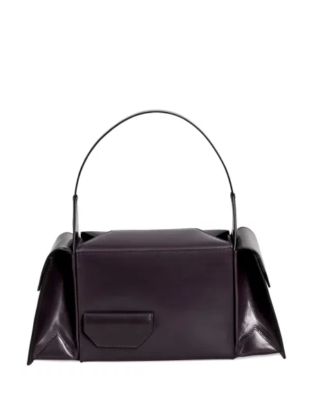 Geanta de piele Merryl Tielman din piele violet