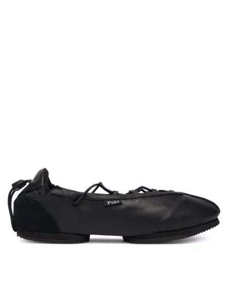 Polo Ralph Lauren Baleriny Blrna Lce Up czarny