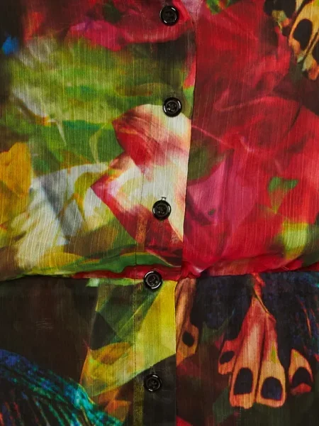 Top Alice + Olivia cu model floral cu imagine verde