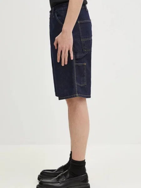 Короткие джинсовые шорты Carhartt Wip синие