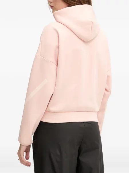 Geacă Adidas cu șireturi din piele de căprioară alb
