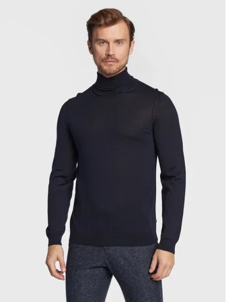 Pulover Boss de lână negru