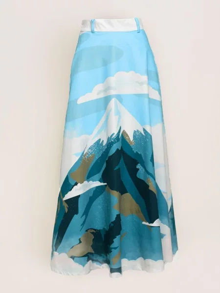 Pineapples Don't Have Sleeves Sukňa Tolima Snowcap Skirt' modrá