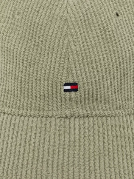 Tommy Hilfiger Baseball kapa iz rebrastega žameta zelena