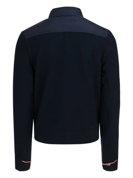 Geacă Moncler Grenoble tricotate albastru