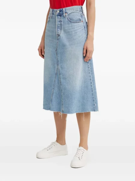 Curea Levi's® cu broderie cu cataramă cu dungi albastru