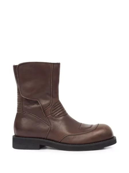 Matlasat cizme scurte Mm6 Maison Margiela din piele maro