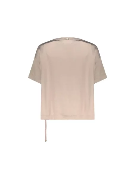 Koszulka Herno z krótkim rękawem beżowa