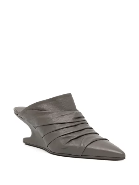 Papuci tip mules Rick Owens maro