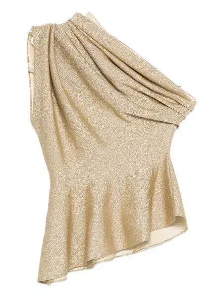 Bluză Khaite drapată galben