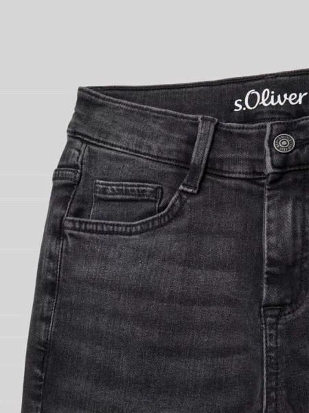 Jeansy o kroju regular fit z 5 model ‘Seattle’ S.oliver Red Label czarne
