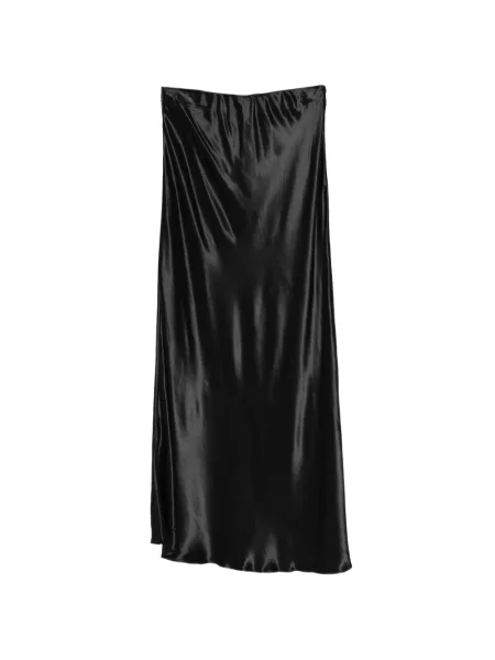 Fustă midi Erika Cavallini din satin negru