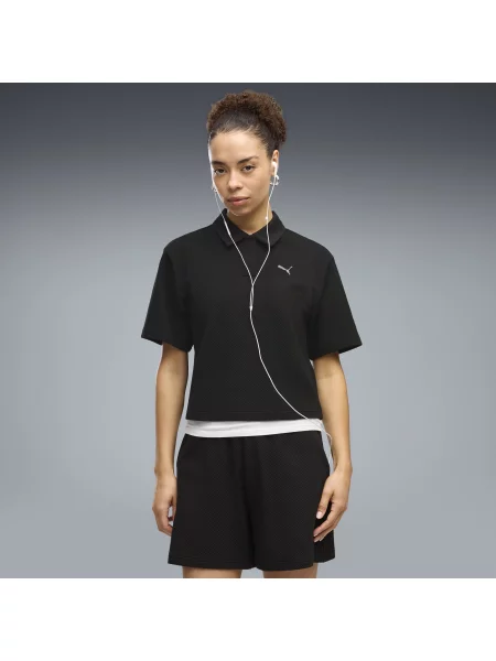 Koszulka polo PUMA Class o luÅºnym kroju OdzieÅ¼ S czarny