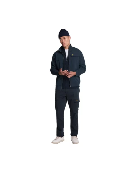 Spodnie cargo Lyle & Scott niebieskie