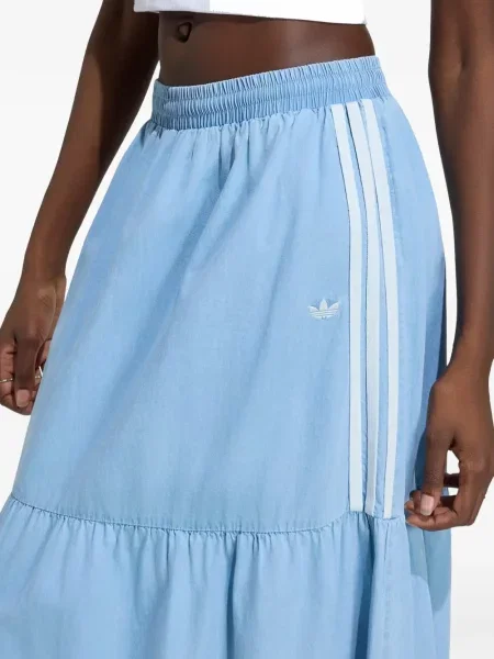 Tricou Adidas cu decolteu în V albastru