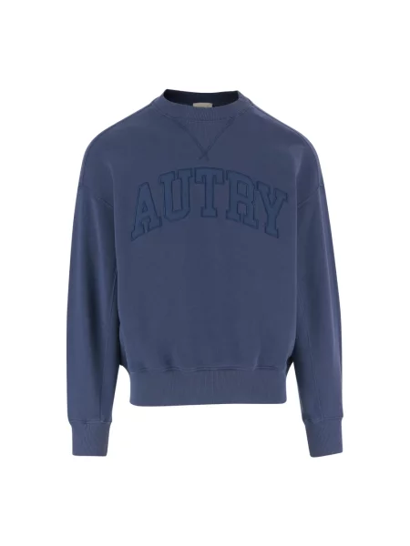 Bluza Autry z dżerseju niebieska