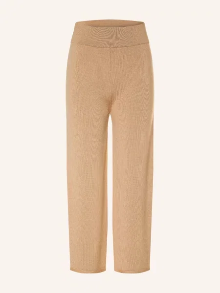 Mm By Max Mara Pletené Kalhoty Oboli velbloudí