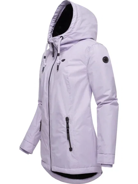 Ragwear Zimná bunda Zuzka pastelovo fialová