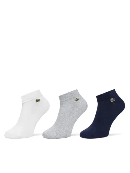 Чорапи Lacoste 3 чифта сиво
