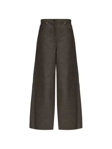 Pantaloni Max Mara de lână gri