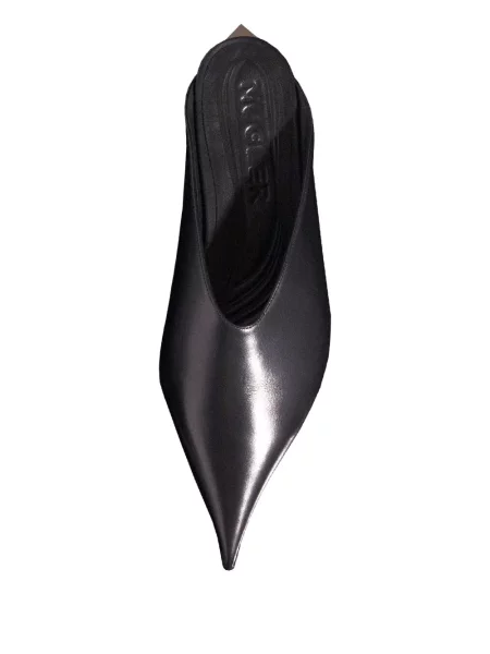 Papuci tip mules Mugler negru