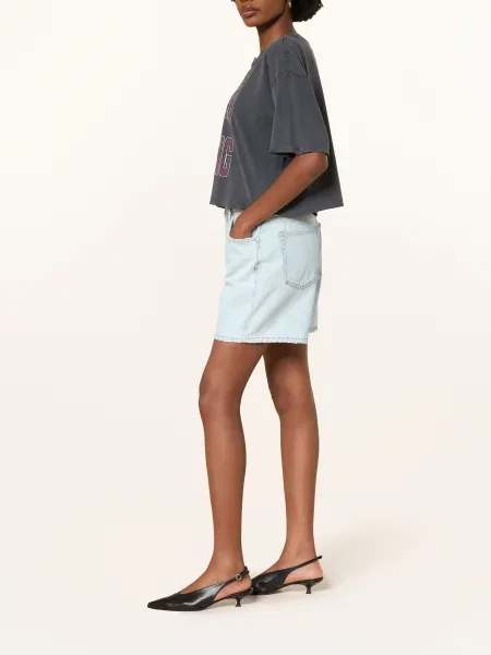 Anine Bing Džínové Šortky Delaney lucid blue washed blue modré