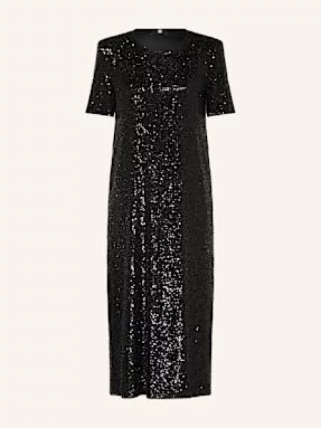Riani Sukienka Koktajlowa Z Cekinami schwarz czarna