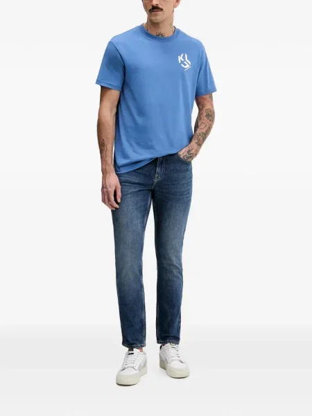 Blugi Karl Lagerfeld Jeans albastru