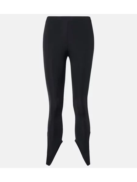 Pantaloni Courreges din jerseu negru
