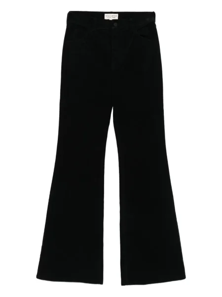 Pantaloni Nili Lotan de catifea cord negru