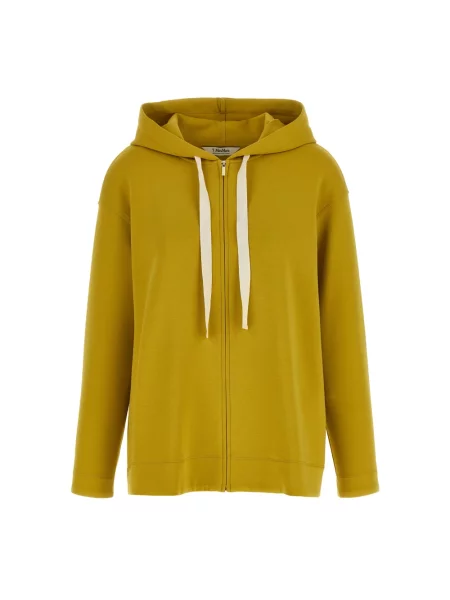 Bluza z kapturem Max Mara żółta