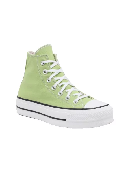 Pantofi Converse cu platformă verde