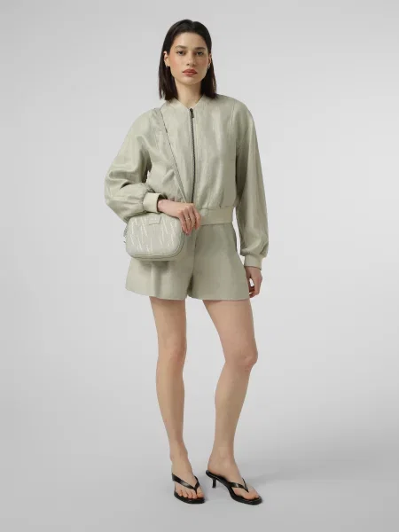 Лляний Бомбер Armani Exchange сірий