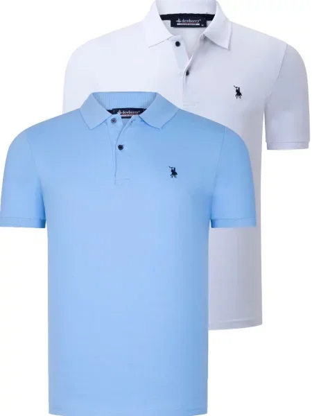 Tricou polo Dewberry alb