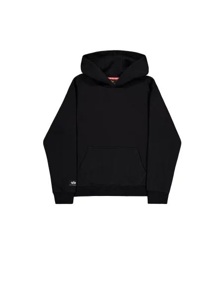 ALPHA INDUSTRIES Μπλούζα φούτερ Label' μαύρο