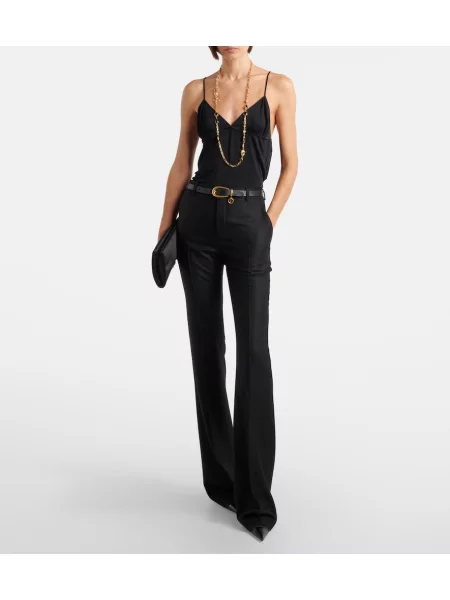 Maiou Saint Laurent din jerseu negru