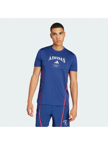 ADIDAS PERFORMANCE Funkcionalna majica Design For Training Legacy temno modra / rdeča bela