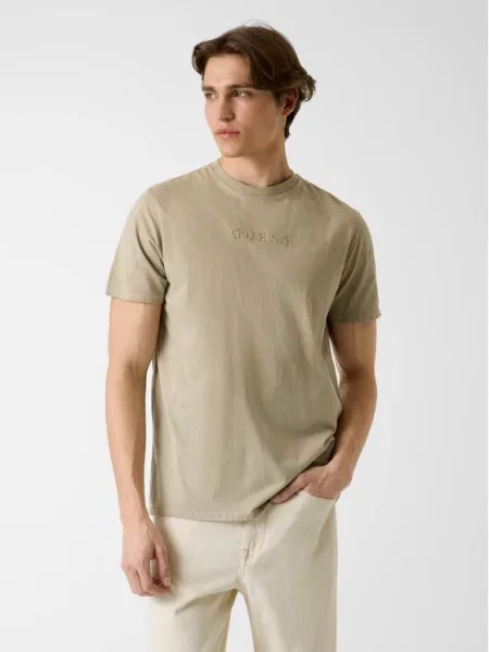 Guess T-Shirt μπεζ