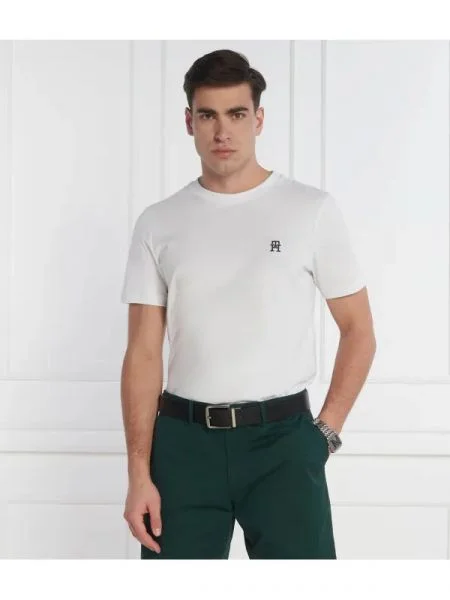 Tommy Hilfiger Tricou MONOGRAM IMD TEE alb