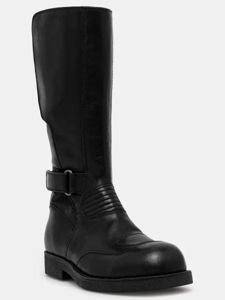 Maison Margiela Ψηλά δερμάτινα παπούτσια μαύρο
