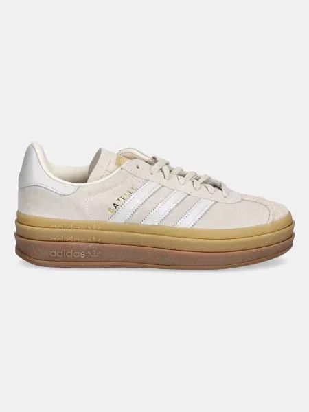 Semišové tenisky adidas Originals Gazelle Bold W béžová