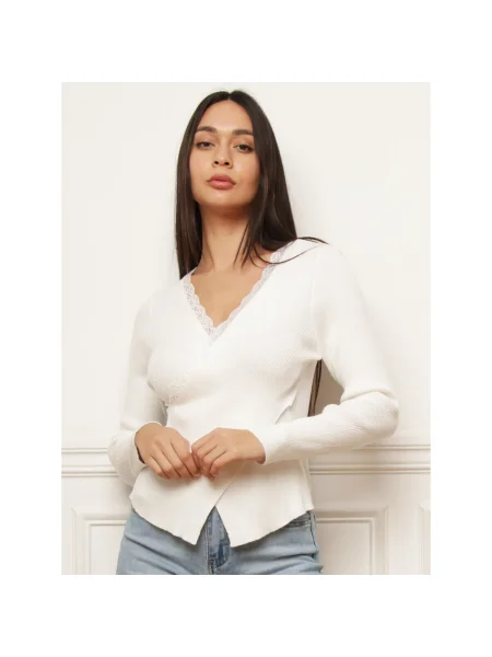 Top La Modeuse alb