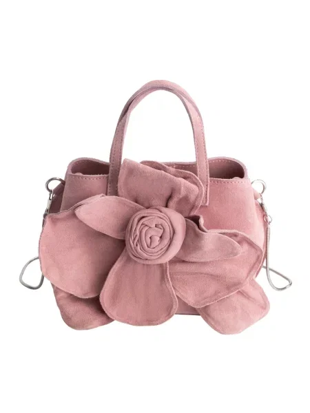 Torebka skórzana Fabienne Chapot skórzana różowa