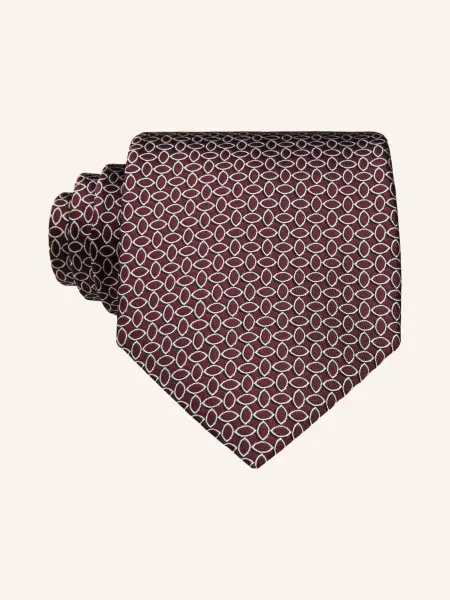 Zegna Krawat rot biały